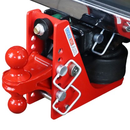 Shocker 12K Air Bumper Hitch with Red Combo Ball Mount