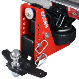Shocker 20K HD Air Bumper Hitch with Drop Ball Mount with Sway Tabs