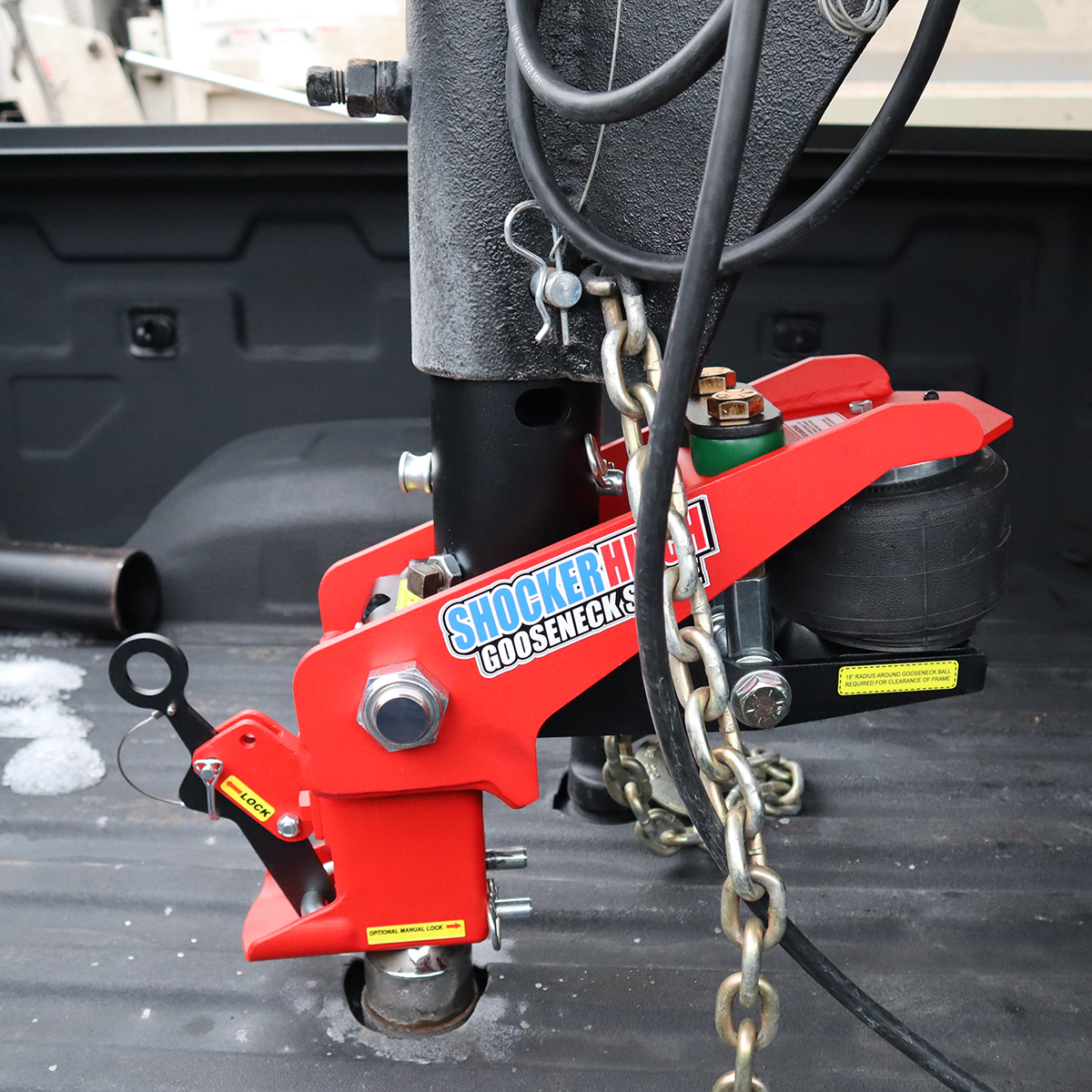 Shocker Gooseneck Multi-Fit Stem & Coupler Installed