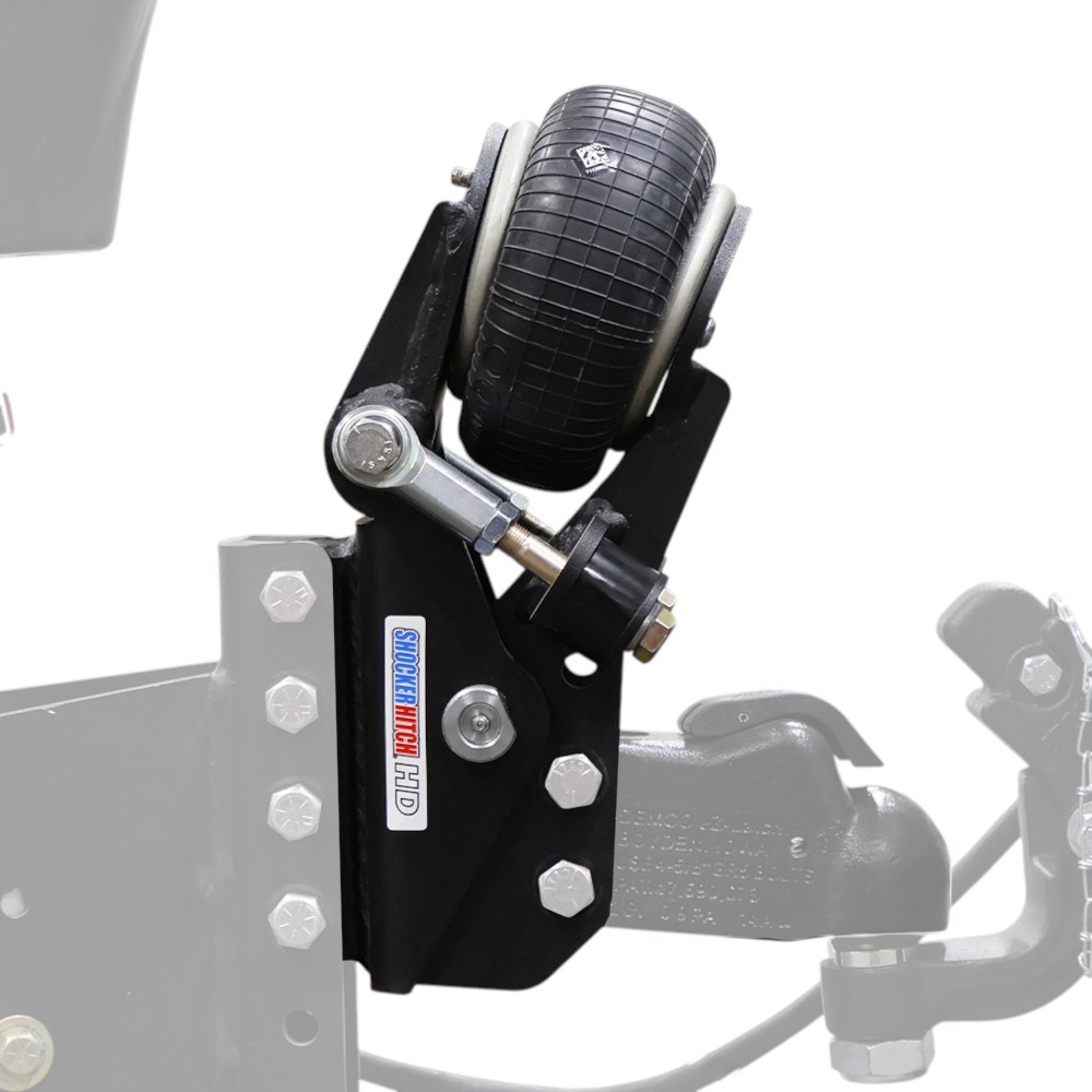 Shocker 25K HD Air Vertical Channel Trailer Tongue Mount – Hooked Up to Trailer