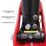 Shocker Multi-Fit Gooseneck Surge Air Hitch - Pin Hole Diagram