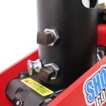 Shocker Multi-Fit Gooseneck Surge Air Hitch & Shift Lock Coupler for 2-5/16" Ball -2 Set Bolts