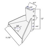 Trailer Tongue Adapter Diagram - SH-410 Series