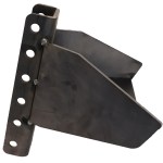 Vertical Channel Weld on Tongue Adapter for Trailer A-Frames - Spot Welded - Side View