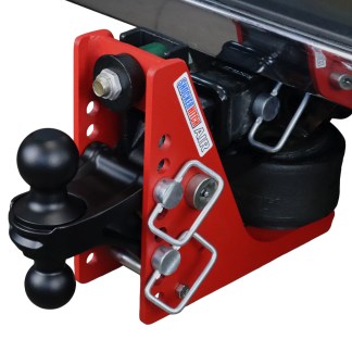 Shocker 12K Air Bumper Hitch with Black Combo Ball Mount