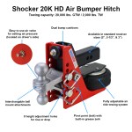 Shocker 20K HD Air Bumper Hitch - Diagram