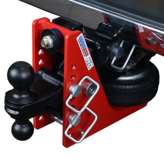 Shocker 20K HD Air Bumper Hitch with Black Combo Ball Mount