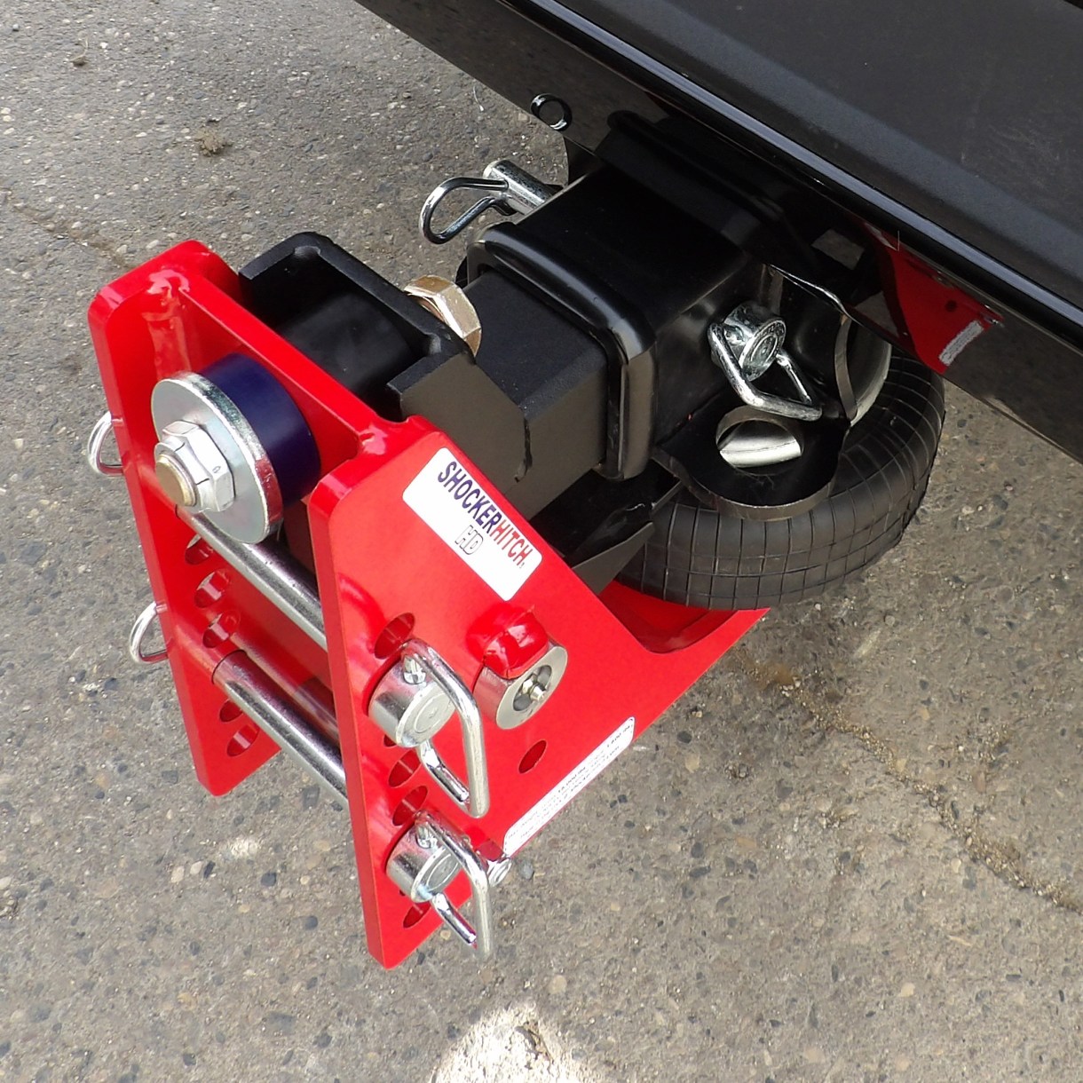 Shocker HD Air Hitch Base Frame Assembly with 2 Ball Mount Pins