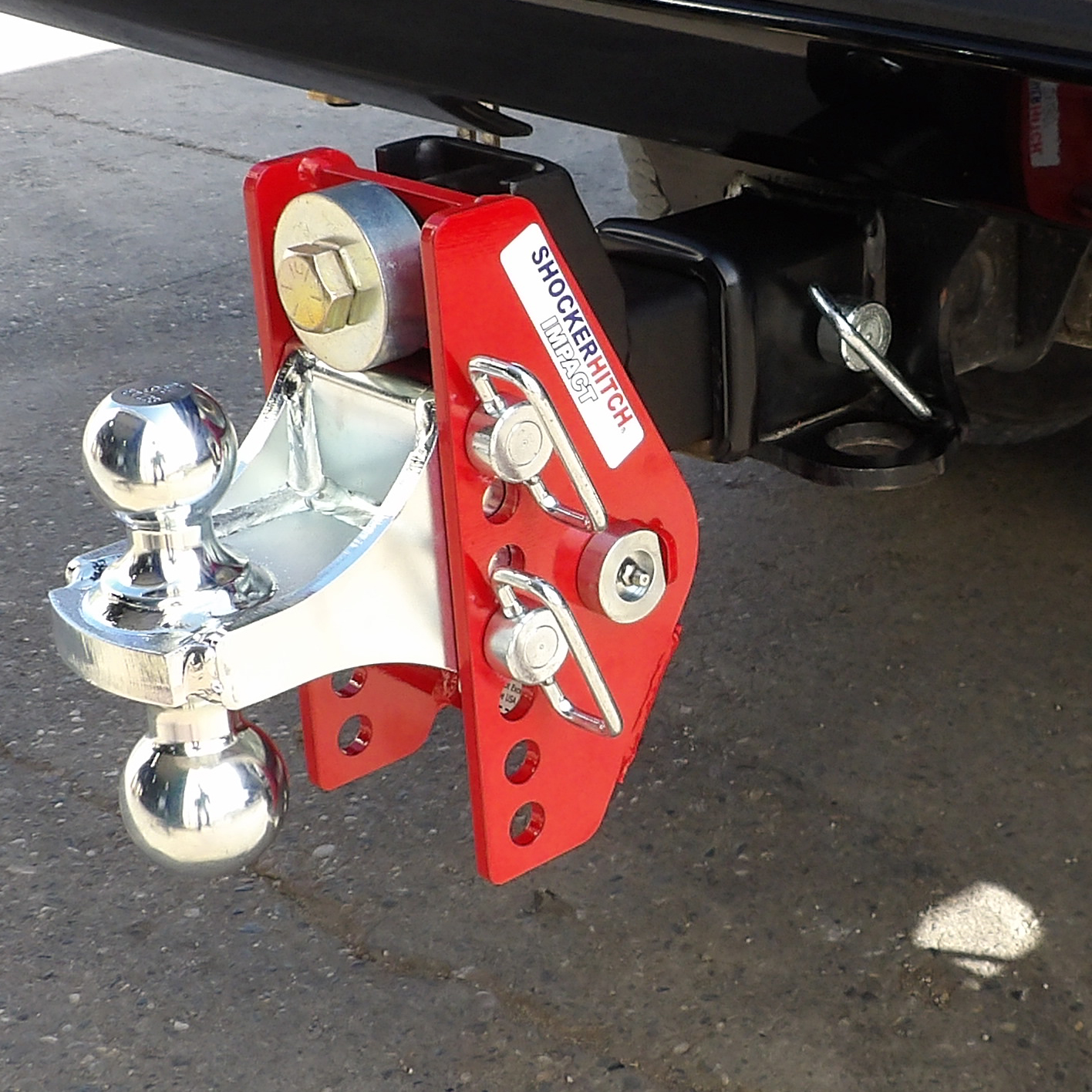 Fits 2 Hitch 12,000lbs Shocker Impact Cushion Sway Control Combo Ball Mount 4 Rise to 4 Drop 