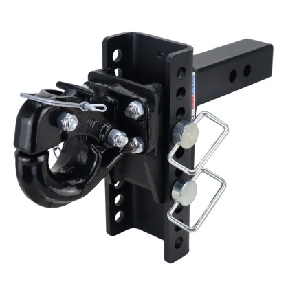 XR Adjustable Pintle Hitch - 2" Receiver - 10 Hole Frame