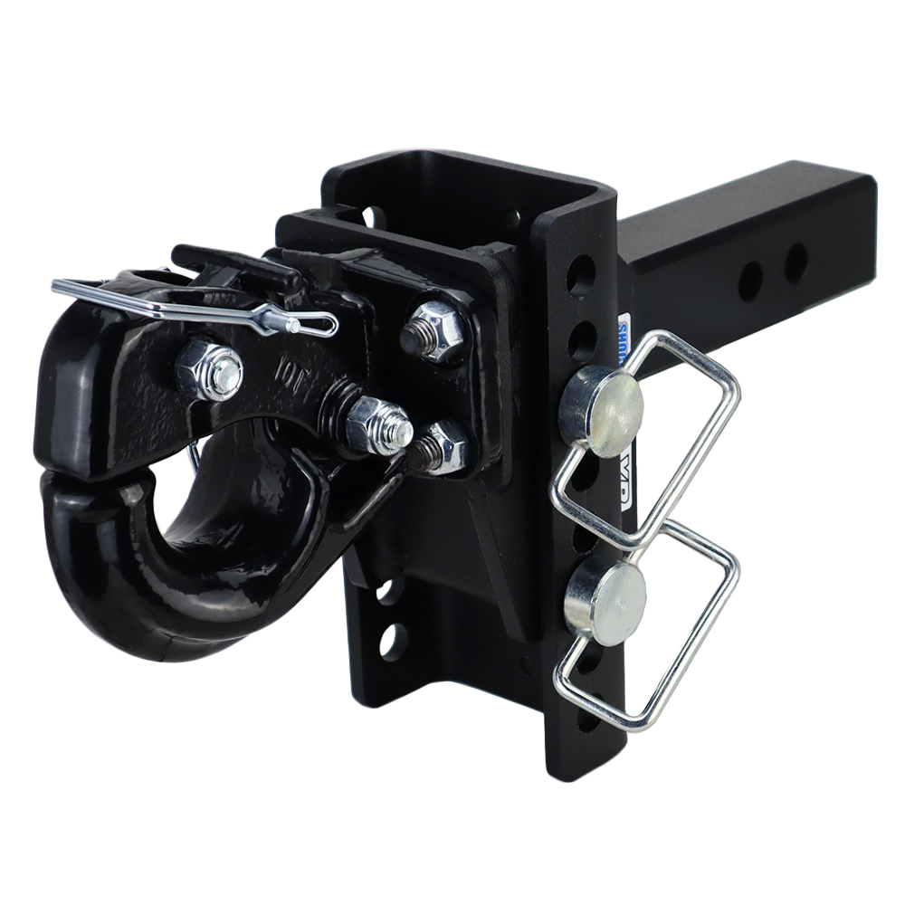 XR Adjustable Pintle Hitch - 2" Receiver - 8 Hole Frame