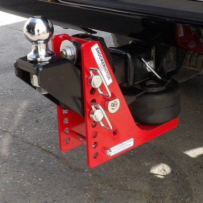 Shocker Air Hitch & Raised Ball Mount Attached