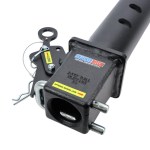 Shocker 30K Gooseneck Stem & Shift Lock Coupler - Closed - Round Stem