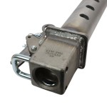 Shocker 30K Gooseneck Stem & Shift Lock Coupler - Open - Raw Round Stem