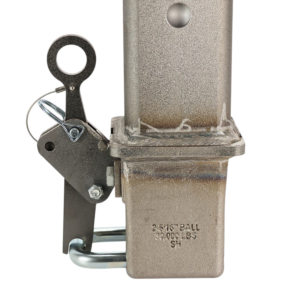 Shocker 30K Gooseneck Stem & Shift Lock Coupler - Raw Square Stem - Open