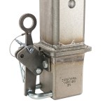 Shocker 30K Gooseneck Stem & Shift Lock Coupler - Raw Square Stem