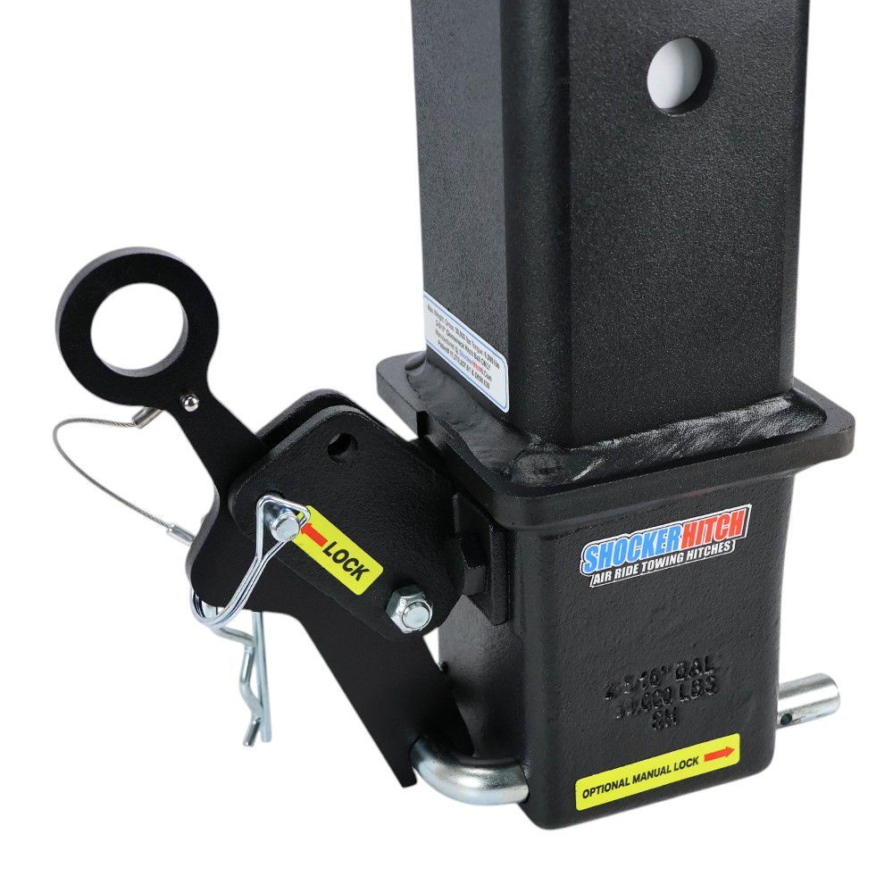 Shocker 30K Gooseneck Stem & Shift Lock Coupler - Square Stem - Closed