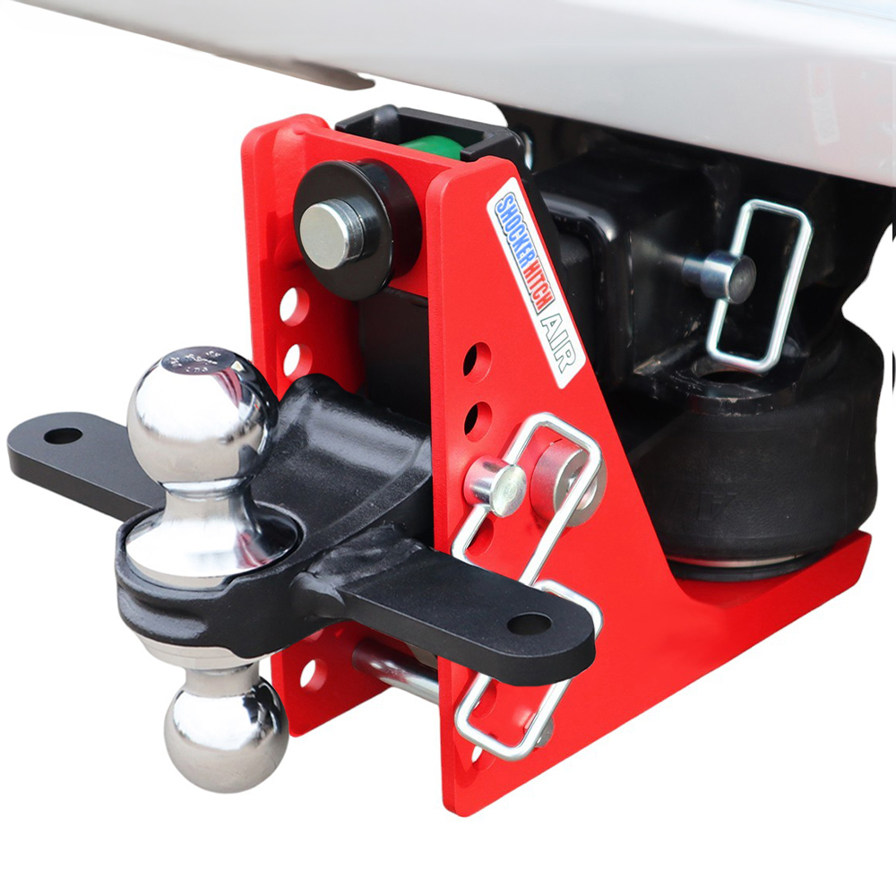 14K Air Hitch with Sway Tab Chrome Combo Ball 2-1/2" Receiver - Installed
