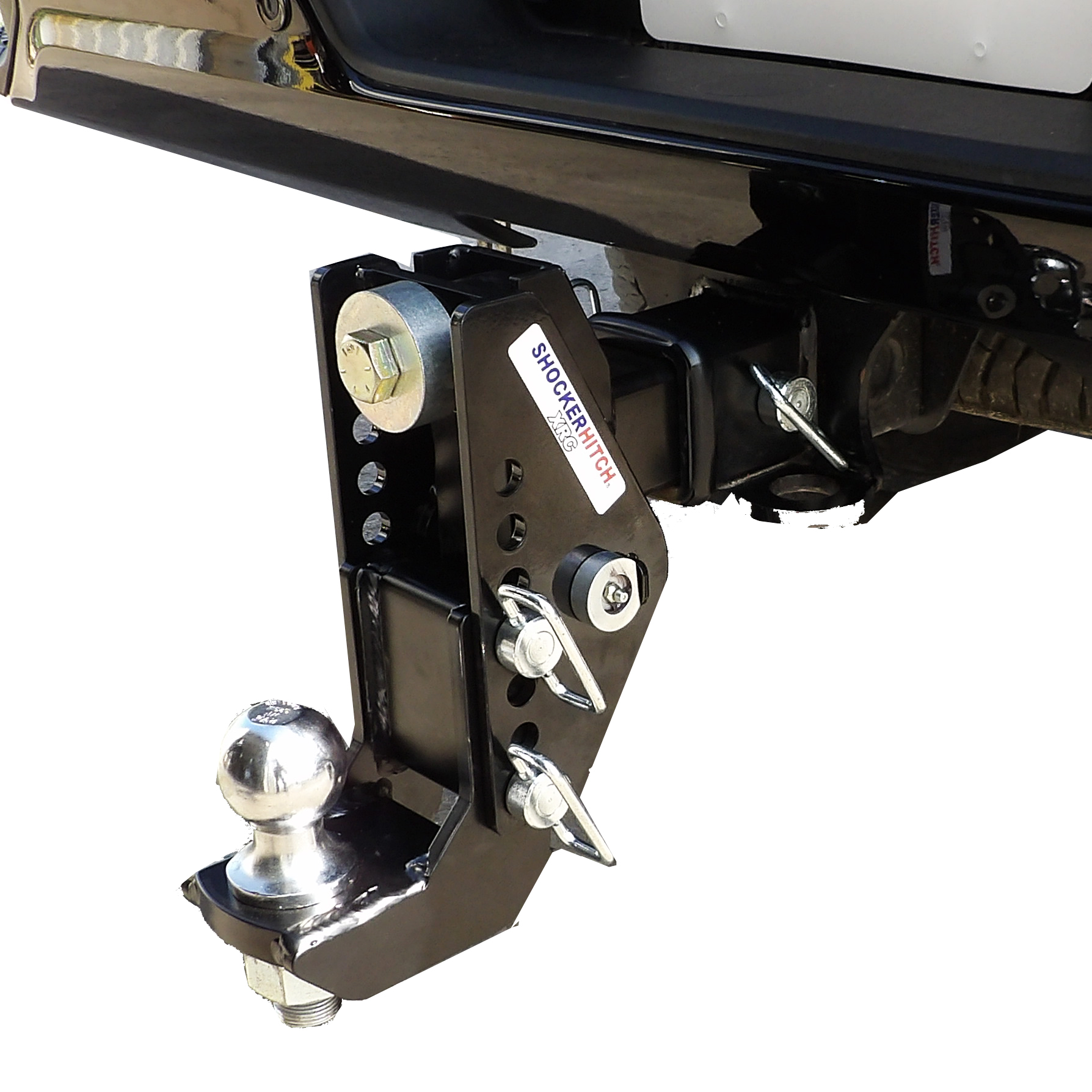 Shocker XRC Drop Cushion Hitch Ball Mount 0" to 71/2" Drop