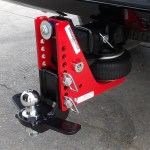 Shocker HD Air Drop Hitch with Sway Bar Tabs on Truck