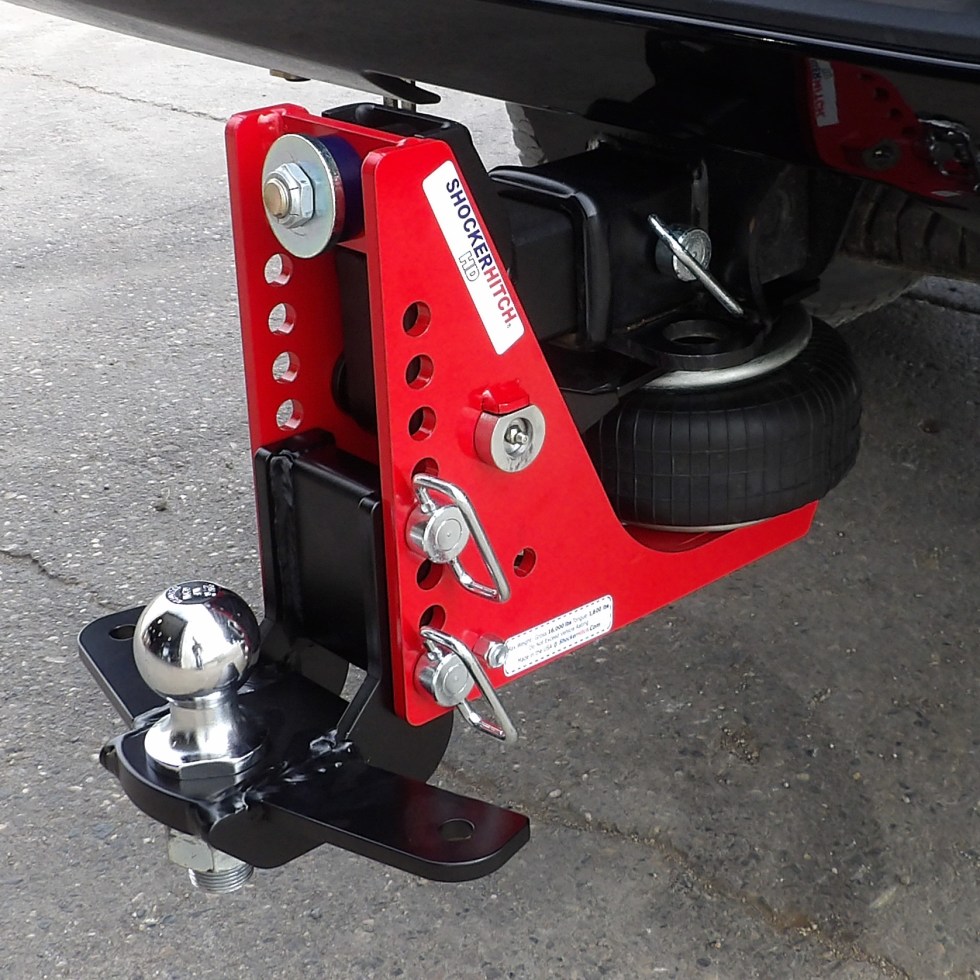 Shocker HD 20K Air Drop Hitch with Sway Control Bar Tabs 41/2″ to 81/