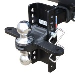 XR Adjustable Drop Hitch Sway Tab Chrome Combo Ball 10-Hole On Truck