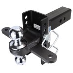XR Adjustable Drop Hitch Sway Tab Chrome Combo Ball 2 1/2" Receiver 8-Hole