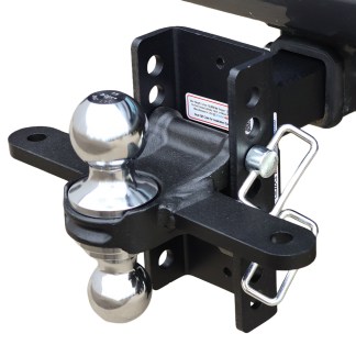 XR Adjustable Drop Hitch Sway Tab Chrome Combo Ball 8-Hole On Truck