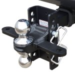 XR Adjustable Drop Hitch Sway Tab Chrome Combo Ball 8-Hole On Truck