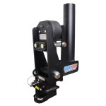 Shocker Gooseneck Air Hitch & 9" Extension Coupler for 2-5/16" Ball - (Round Stem - Blank - No Pin Holes)