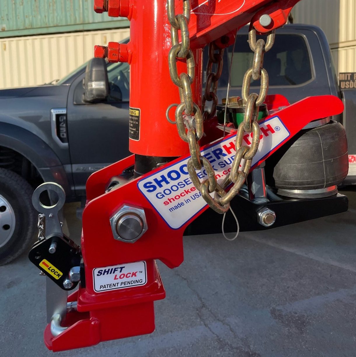 Shocker Gooseneck Air Hitch for Diamond C Trailers