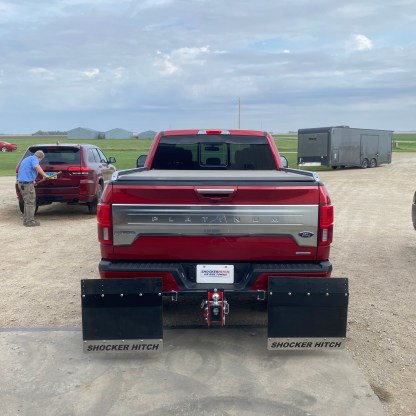 Shocker Hitch Towing Mud Flaps on Ford