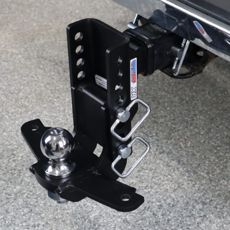 Shocker XR Drop Hitch with Sway Bar Mount Tabs - 8 Hole Frame - Installed
