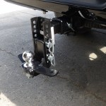 Shocker XR Drop Ball Mount with Sway Bar Tabs Installed in Drop Position