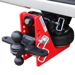 20K HD Air Hitch with Sway Tab Black Combo Ball Installed