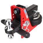 20K HD Air Hitch with Sway Tab Chrome Combo Ball 2 1/2" Receiver