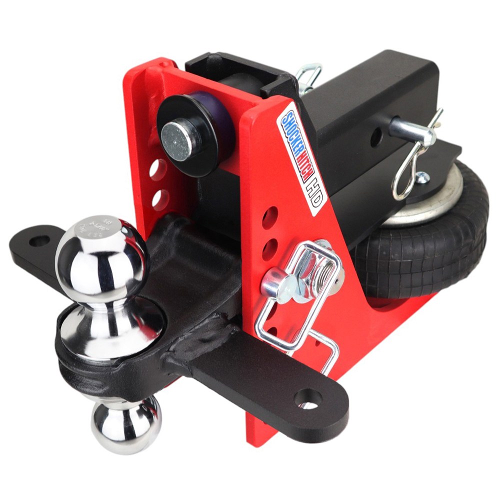20K HD Air Hitch with Sway Tab Chrome Combo Ball 2 1/2" Receiver