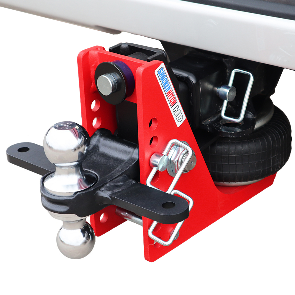 20K HD Air Hitch with Sway Tab Chrome Combo Ball Installed