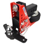 Shocker HD 20K Air Drop Mount Hitch with Sway Control Bar Tabs - 3" Shank with 2-5/16" Ball