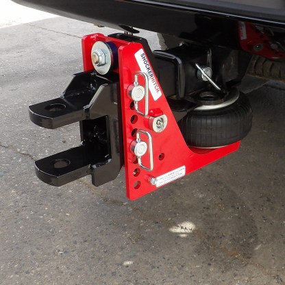 Shocker HD Air Hitch with Clevis Pin Ball Mount Up