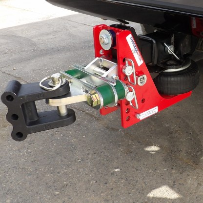 Shocker HD Air Hitch with Cushioned Drawbar (Shown with Trailer Connection - Not Included)