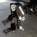 Shocker XRC Cushioned Clevis Pin Ball Mount Hitch Installed