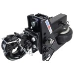 20K HD Max Black Air Hitch & 10-Ton Pintle - 2-1/2" Receiver