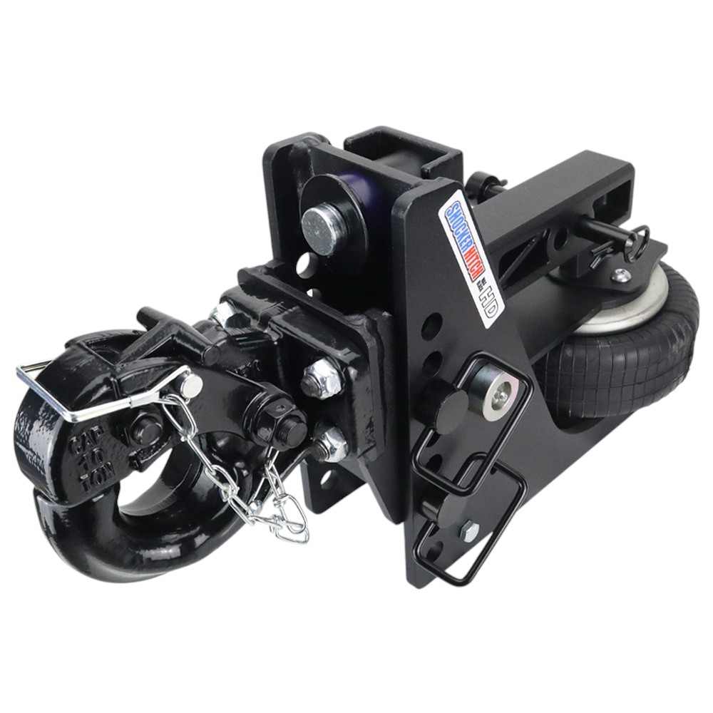 20K HD Max Black Air Hitch & 10-Ton Pintle - 2" Receiver