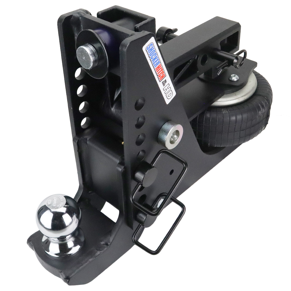 20K HD Max Black Air Hitch & Drop Mount w/ 2-5/16" Ball - 2" Receiver