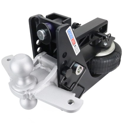 20K HD Max Black Air Hitch & Silver Sway Tab Combo Ball - 2" Receiver
