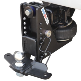 20K HD Max Black Air Hitch & Sway Tab Drop Mount w/ 2" Ball Installed