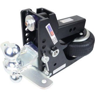 Shocker HD Max Black Air Hitch Combo Ball Mount with Sway Bar Tabs