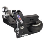 Shocker HD Max Black Raised Mount Air Hitch With Sway Tabs - 2.5" Shank