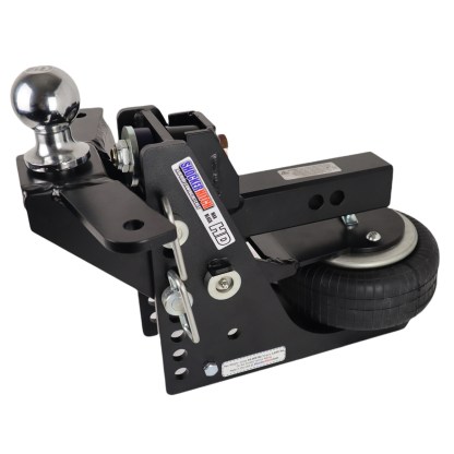 Shocker HD Max Black Raised Mount Air Hitch With Sway Tabs - 2" Shank